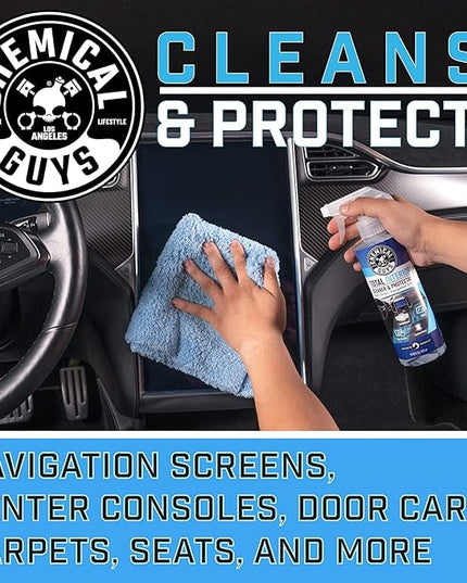 Chemical Guys SPI1091601 Leather Cleaner and Conditioner Leather & Interior Care Bundle + SPI22016 Total Interior Cleaner & Protectant, Safe for Cars, Home, Office, & More (16 fl oz) 3 Items