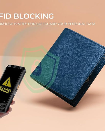 Bveyzi Ultra Slim Small RFID Wallet for Women, Leather Tiny Thin Bifold Pocket Ladies Wallet