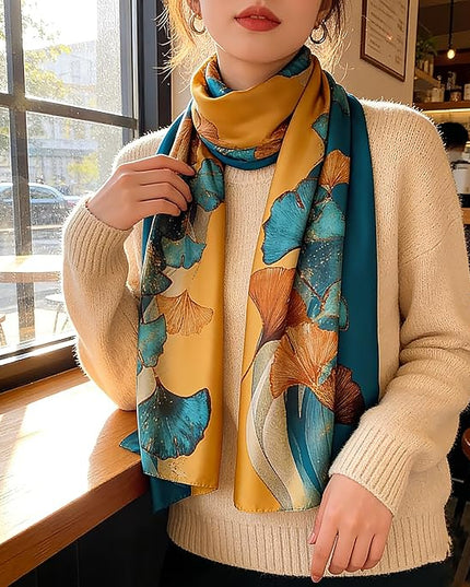 Silk Scarf Mulberry Silk Fashion Scarves Long Lightweight Shawl Wrap …