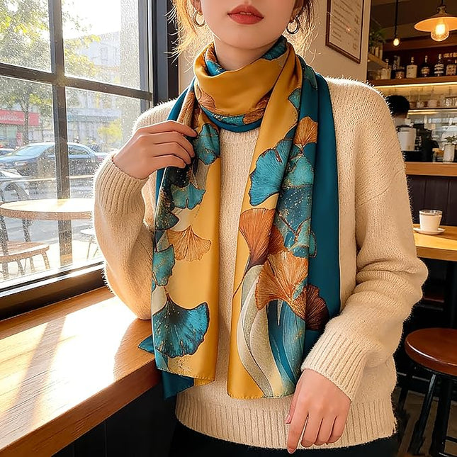 Silk Scarf Mulberry Silk Fashion Scarves Long Lightweight Shawl Wrap …