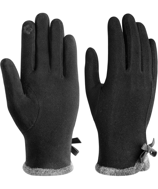 Vagasi Winter Gloves for Women, Touch Screen Cold Weather Thermal Warm Windproof Gloves, Soft Thick Fleece Lining Glove