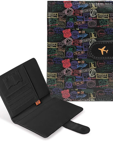 COSHAYSOO Personalized RFID Passport Holder for Travel Women Passports Cover Case Air Essentials Airplane Flight Accessories Airline Plane Flying Must Haves Christmas Gifts for Woman Travelers Vintage