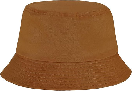 Umeepar Unisex Cotton Packable Bucket Hat Sun Hat Plain Colors for Men Women