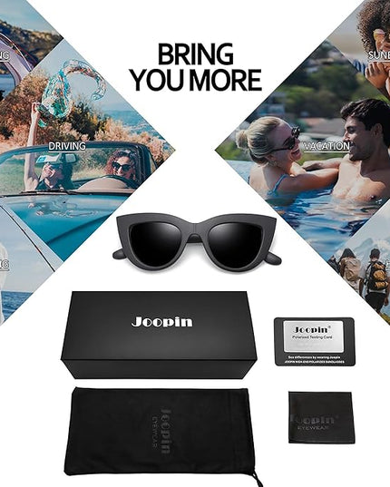 Joopin Polarized Cat Eye Sunglasses for Women Vintage Cateye Sun Glasses UV400 Protection