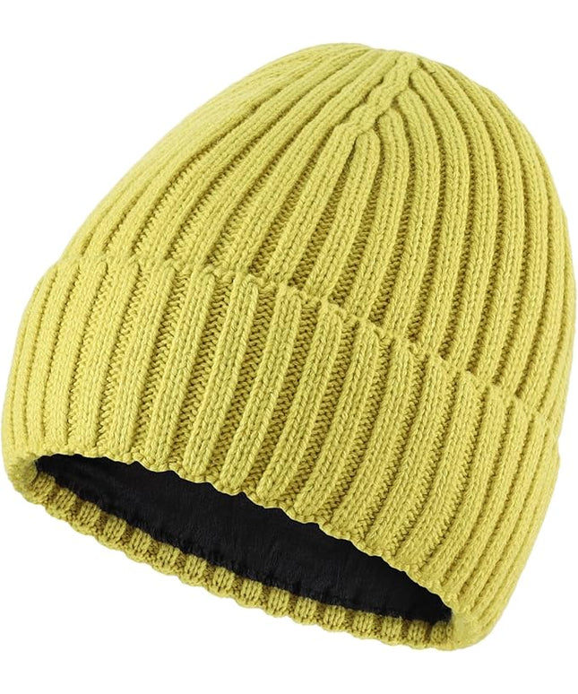 Connectyle Fleece Lined Cuffed Beanie Hat for Men Women Knitted Winter Wool Beanies Skull Cap Warm Watch Hat