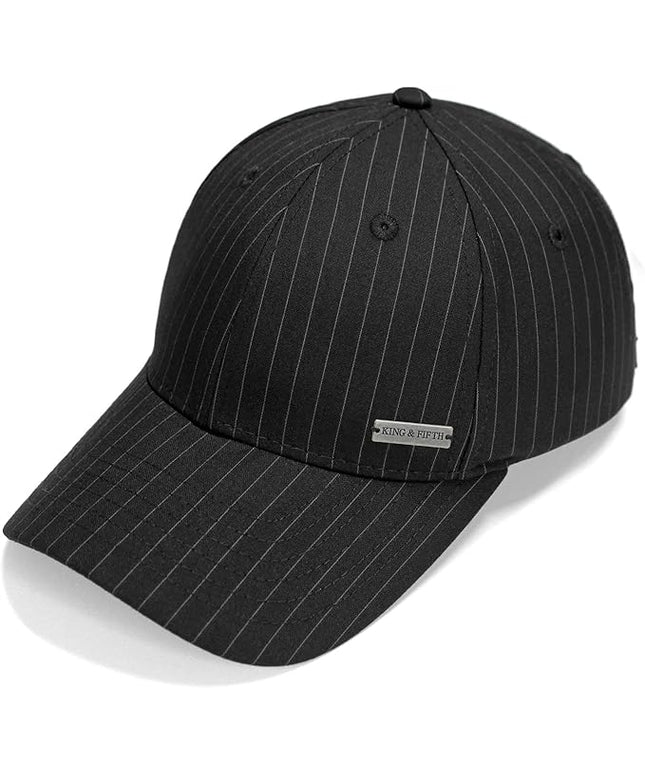 Fashion Baseball Hats for Men by King & Fifth | The Senna Baseball Cap with Low Profile & Menswear Fabric + Baseball Caps