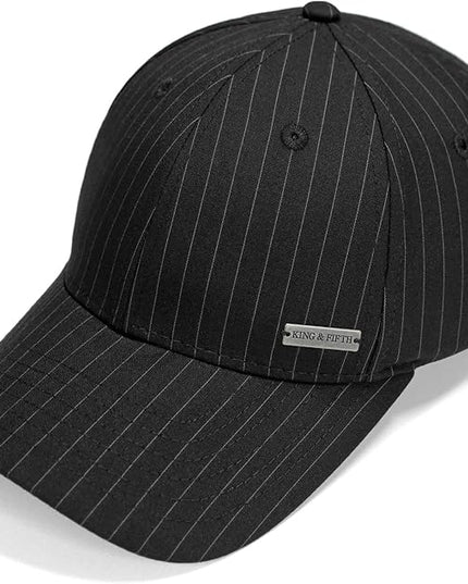 Fashion Baseball Hats for Men by King & Fifth | The Senna Baseball Cap with Low Profile & Menswear Fabric + Baseball Caps