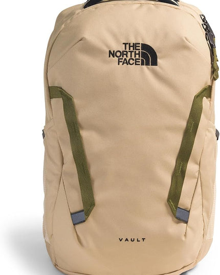 The North Face Vault Everyday Laptop Backpack - Commuter Travel Bag, Water-Repellent Finish, Spacious Compartment, Khaki Stone/TNF Black, One Size