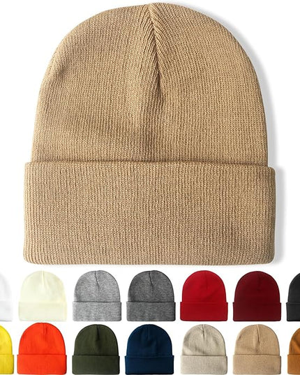 NPQQUAN Beanie for Men Women Winter Hats for Mens Beanie Cuffed Knit Beanies Skull Cap