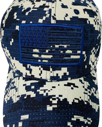 Roytrense Embroidered American Flag Unisex Baseball Cap (100% Cotton)