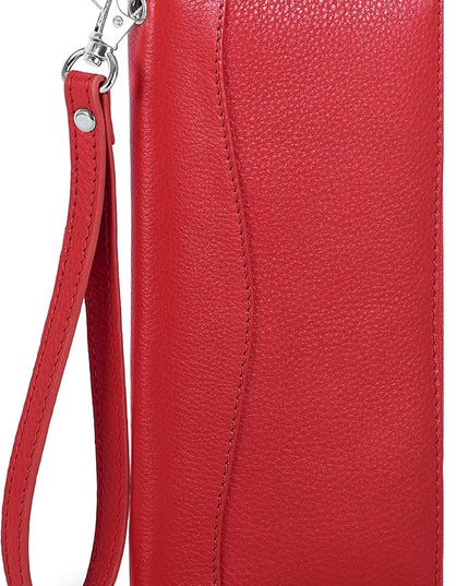 Oak Leathers Leather Wallet/Clutch/Purse for Women - RFID Womens Wallet Clutch with 8 Credit Card Holder, Coin Pocket, Gift for Women’s