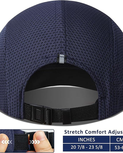 GADIEMKENSD Women's Race Day Running Cap Performance Mesh Hat - Excellent Ventilation, Lightweight, Reflective Safety