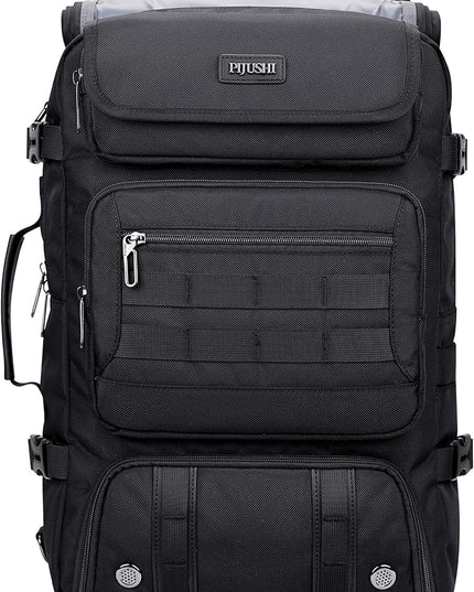 PIJUSHI Travel Backpack for Women Carry on Luggage Backpack Airline Approved Duffle Bag Rucksack with Shoe Compartment(PE048 Black)