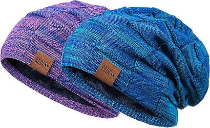 REDESS Beanie Hat for Men and Women Winter Warm Hats Knit Slouchy Thick Skull Cap
