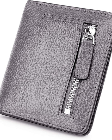 AINIMOER Small Leather Wallet for Women, Ladies Credit Card Holder RFID Blocking Women's Mini Bifold Pocket Purse