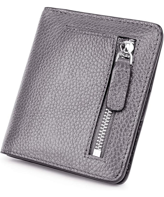 AINIMOER Small Leather Wallet for Women, Ladies Credit Card Holder RFID Blocking Women's Mini Bifold Pocket Purse