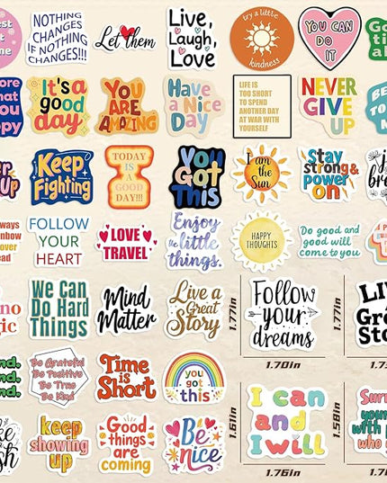 300-400pcs Motivational Sticker, Inspirational Words Stickers (300pcs)
