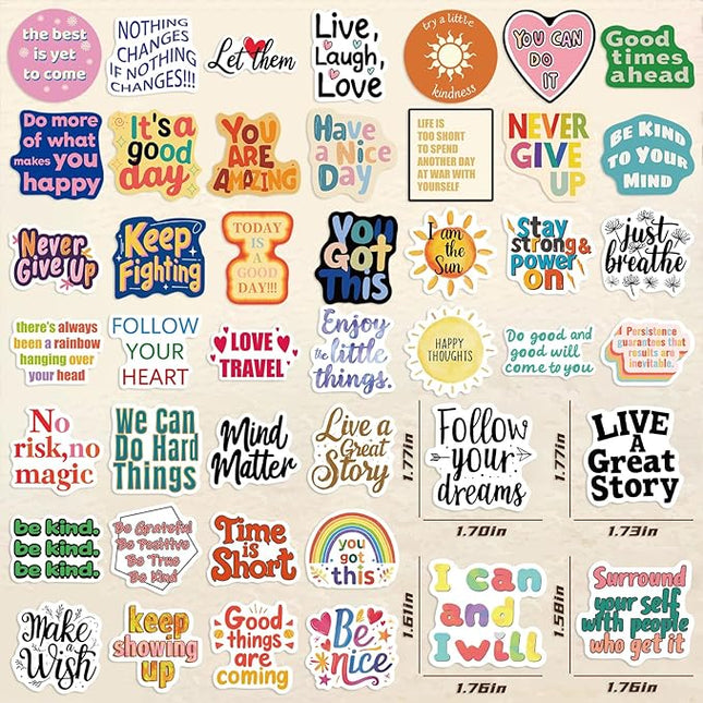 300-400pcs Motivational Sticker, Inspirational Words Stickers (300pcs)