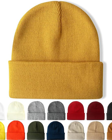 NPQQUAN Beanie for Men Women Winter Hats for Mens Beanie Cuffed Knit Beanies Skull Cap