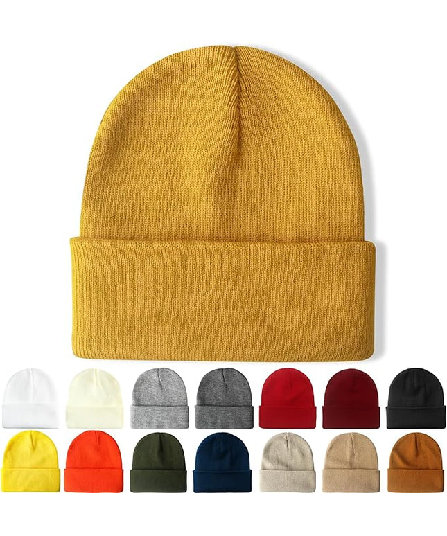 NPQQUAN Beanie for Men Women Winter Hats for Mens Beanie Cuffed Knit Beanies Skull Cap