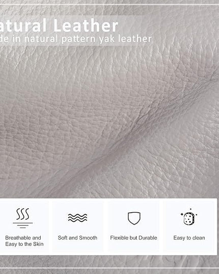 befen Genuine Leather Small Crossbody Bags for Women Cell Phone Bag Cross Body Purses,Silver Zipper