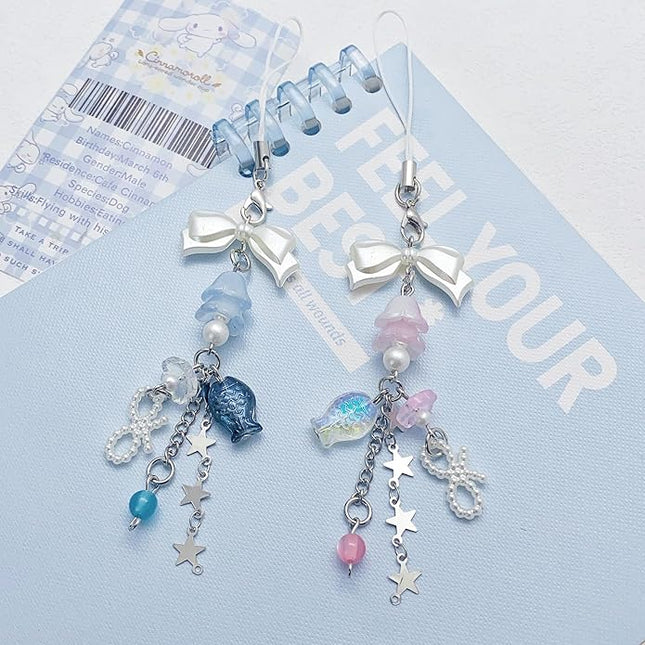 Cute Y2K Phone Charm Aesthetic Phone Charms Accessories Cute PhoneLanyard String for Bag Purse Backpack Airpods Pendants Decor