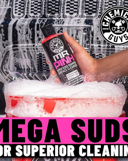 Chemical Guys HOL129 Best Two Car Wash Bucket Kit to Wash & Dry (11 Items Including 3 16 oz. Chemicals)
