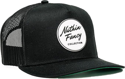 Nuthin Fancy CO Pioneer Snapback Hat, Mens and Womens Adjustable Trucker Cap with Contrast Under Bill