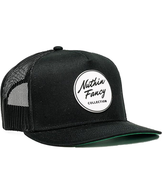 Nuthin Fancy CO Pioneer Snapback Hat, Mens and Womens Adjustable Trucker Cap with Contrast Under Bill
