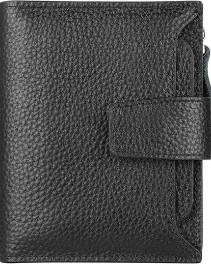 Lavemi Small Compact Women Wallet RFID Blocking Genuine Leather Bifold Purse with ID Windows