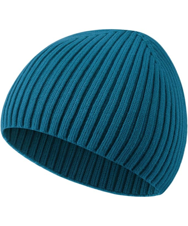 choshion Wool Knit Fisherman Beanie Hat for Men Women,Cuffless Warm Short Cuff Beanies Toboggan Ski Hats Winter Skull Cap