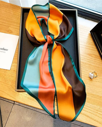 Purse Scarf For Handbags Head Scarves For Women's Hair Bags Scarfs Long Skinny Scarves Fashion Silky