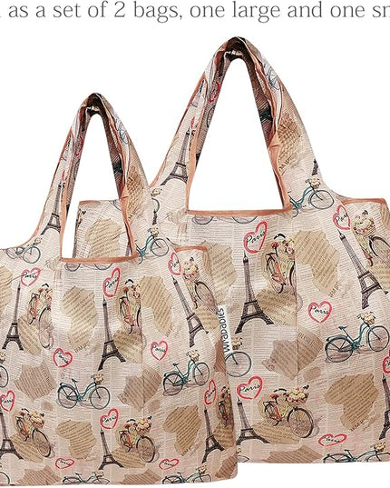 allydrew Large Foldable Tote Nylon Reusable Grocery Bags