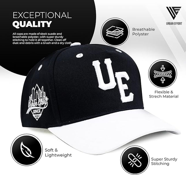Urban Effort Vintage Trucker hat - for Men Women Baseball Hat - Trendy Sports Snapback Closure for Your Style & Outdoors