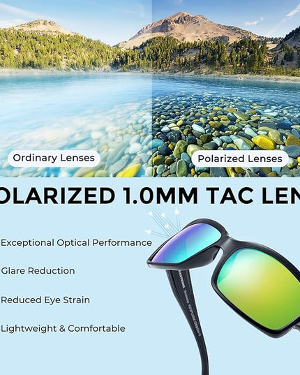 KastKing Skidaway Polarized Sport Sunglasses for Men and Women,Ideal for Driving Fishing Cycling and Running,UV Protection