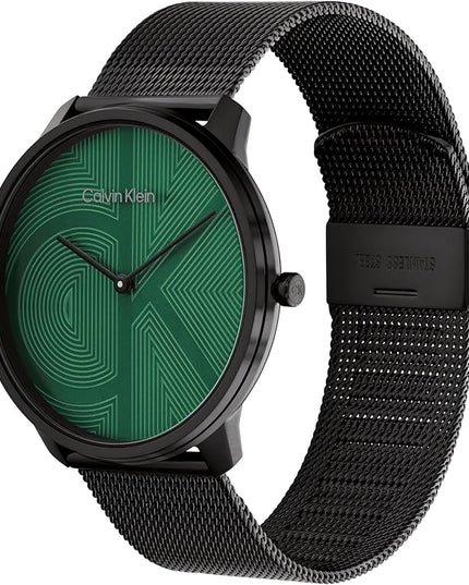 Calvin Klein Women's CK Iconic - 35mm 2H Quartz Watch - Stainless Steel Mesh Bracelet - Water Resistance 30 Meters – Premium Fashion Timepiece for Everyday Style - Gift for Her