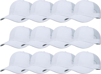 Gelante Mesh Trucker Hat Baseball Cap Structured Front Panel Wholesale LOT 12 Pack
