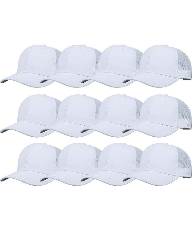 Gelante Mesh Trucker Hat Baseball Cap Structured Front Panel Wholesale LOT 12 Pack