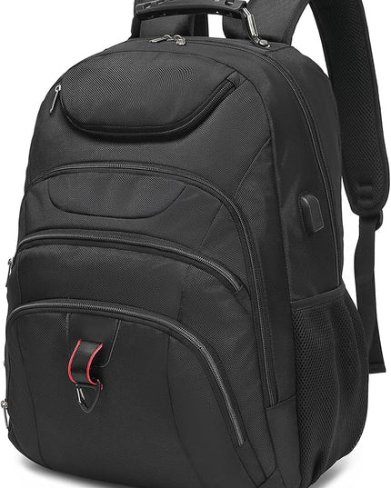 Extra Large Laptop Backpack for Men,37L Gaming Laptop Backpack,18.4Inch Travel Backpack with USB Charging Port, Business Flight Approved -Big Capacity Computer Bag College Bookbag, Black Black