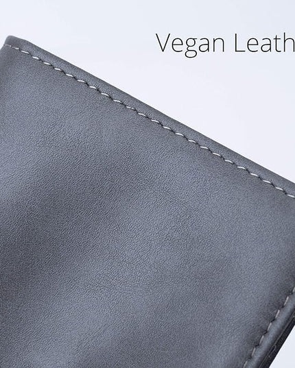 Alldaily Small RFID Wallet for Women Slim Compact Bifold Pocket Ladies Travel Mini Purse (Grey)