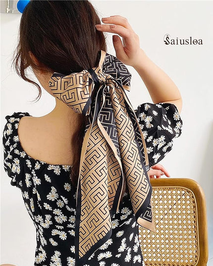 Purse Scarf For Handbags Head Scarves For Women's Hair Bags Scarfs Long Skinny Scarves Fashion Silky