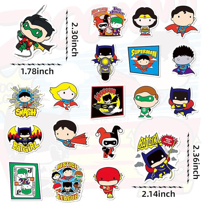 Superhero Stickers for Boys – 50PCS Cute Cartoon Stickers for Kids, Teens, Adults – Waterproof Vinyl Decal Sticker for Water Bottles, Laptop, Phone, Skateboard, Scrapbook, Party Favors, Gifts