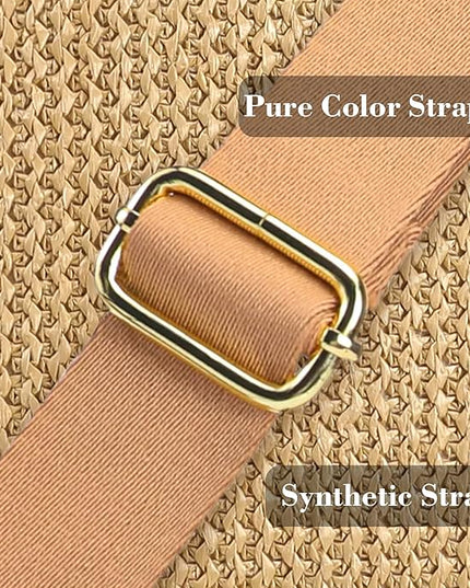 Haytijoe Straw Crossbody Bags for Women Small Summer Purse Woven RFID Cross Body Phone Wallet for Beach Hawaiian Travel Gifts