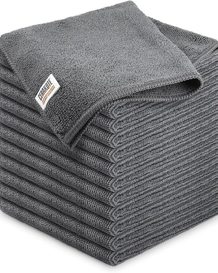 CERAKOTE Microfiber Towels (12 Pack) - Cleaning and Application Towels Durable Microfiber Material - 300 GSM Lint-Free Towel - Ideal for Cars, Home, Shop and Office Cleaning