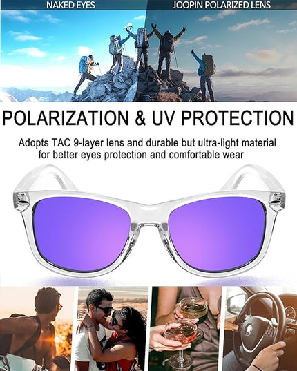 Joopin Square Sunglasses Polarized UV Protection Trendy Designer Sun Glasses Men Women