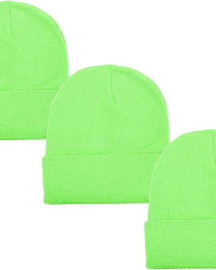 Gelante Unisex Beanie Cap Knitted Warm Solid Color