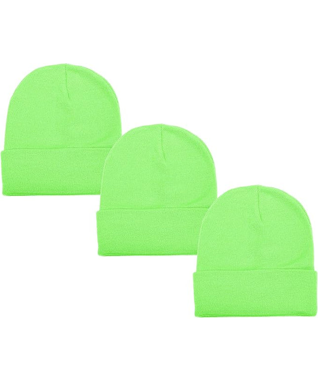 Gelante Unisex Beanie Cap Knitted Warm Solid Color