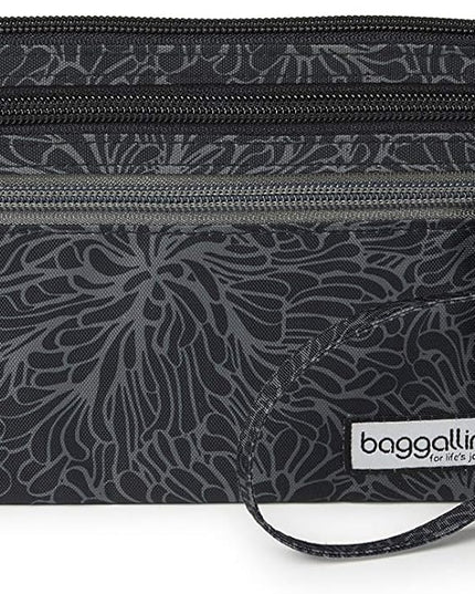 Baggallini Anti-theft RFID Currency Organizer 8"x4.25" Travel Accessory Passport Holder Money Belt Wallet w/Card Slots