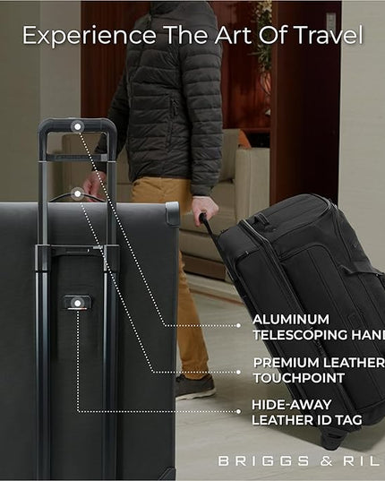 Briggs & Riley Travel Duffel Bag - Weekender & Overnight Luggage for Women & Men, Softside Bag
