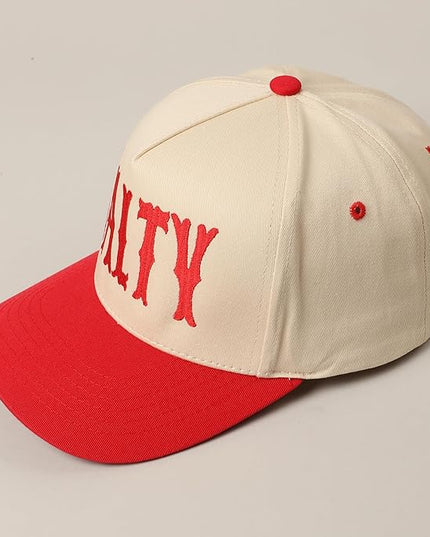 MIRMARU Two-Tone Vintage Canvas Trucker Hats for Men & Women, Adjustable Size Baseball Caps with Trendy Embroidered Design
